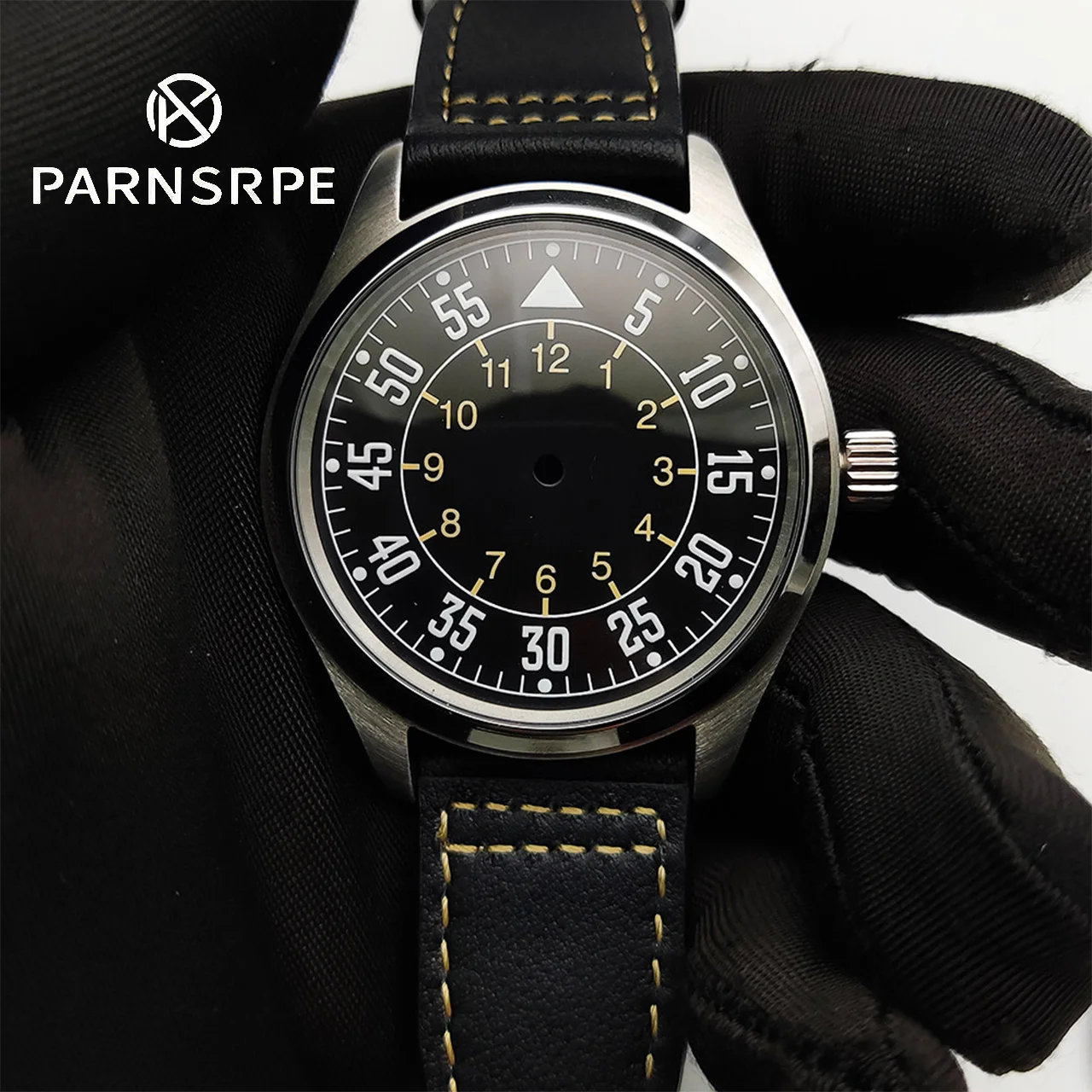 40MM Silver Mechanical Watch Case Sapphire Glass Fits NH35 NH36 4R Movements 33.5mm Dial Accessories