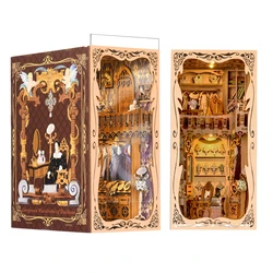 ASLOWSNACanon-Kit de coin de livre de maison de beurre magique, puzzle en bois l'inventaire, kit de modèle d'assemblage de bricolage, production de jouets, cadeaux, haute qualité