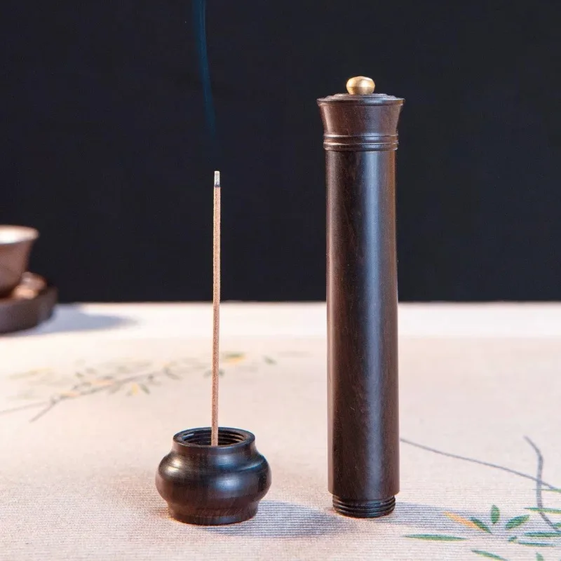 10g/20g Long and Short Portable Incense Tube Storage Integrated Incense Burner Outdoor Tools Travel Aromatherapy Accessories