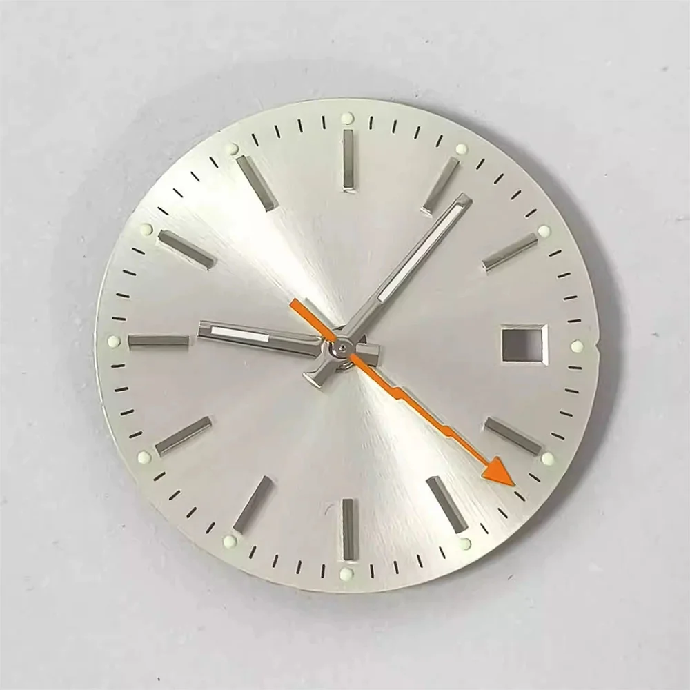 Acessórios de relógio de relojoeiro 29mm mostrador de relógio relâmpago mãos verde luminoso adequado para japão 8215 pérola 2813 movimento