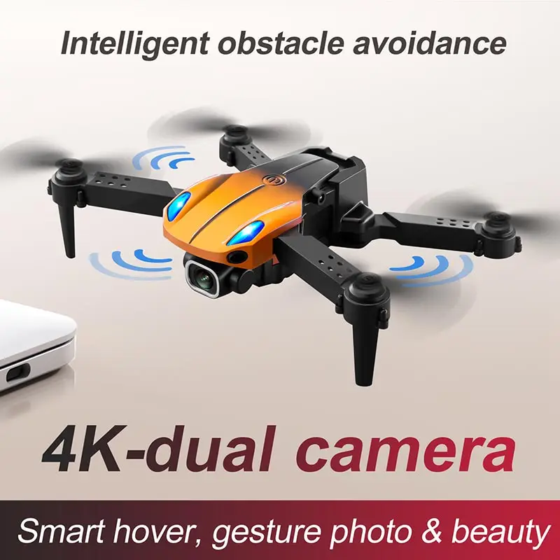 KY907 RC Drone Professional Obstacle Avoidance 4K Dual HD Camera Brushless Motor Quadcopter GPS One Key Return Kids Toys Gift