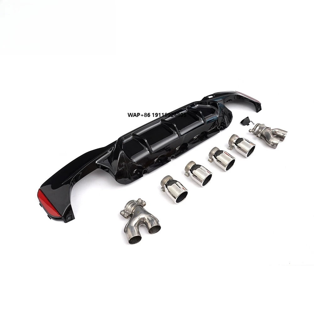 

Painted Black ABS M5 Style Rear Diffuser with Exhaust Pipe for G30 G31 G38 520i 530i 540i M TECH 18-19