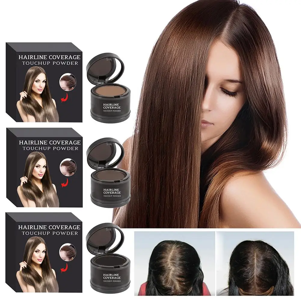 Hairline Powder ทันทีปกปิดรากผม Hair Powder สําหรับผมบางสําหรับสตรีและผู้ชาย, เส้นผม Shadow Powder M U1d1