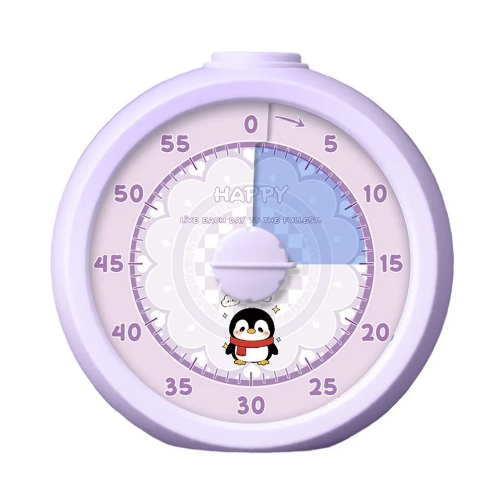 

Portable Visual Timer Multifunctional 60-Minutes Timer Countdown Alarm Clock Visualization Function Round Kitchen Timer Kids