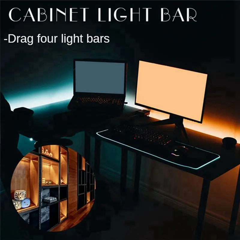 

Светодиодная лента для шкафа 3528 Модель 1, 4 гибкие светодиодные ленты, 0,3 м, с вилкой UK-стандарта