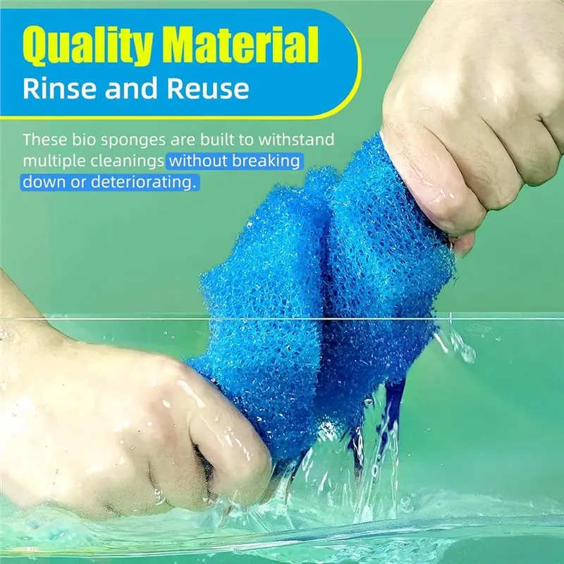24-hour delivery Pressure Filter Media Replacement Sponge Pad For VIVOHOME/VIVOGROW 2380 GPH/2630 GPH Or SUNSUN CPF-250/180