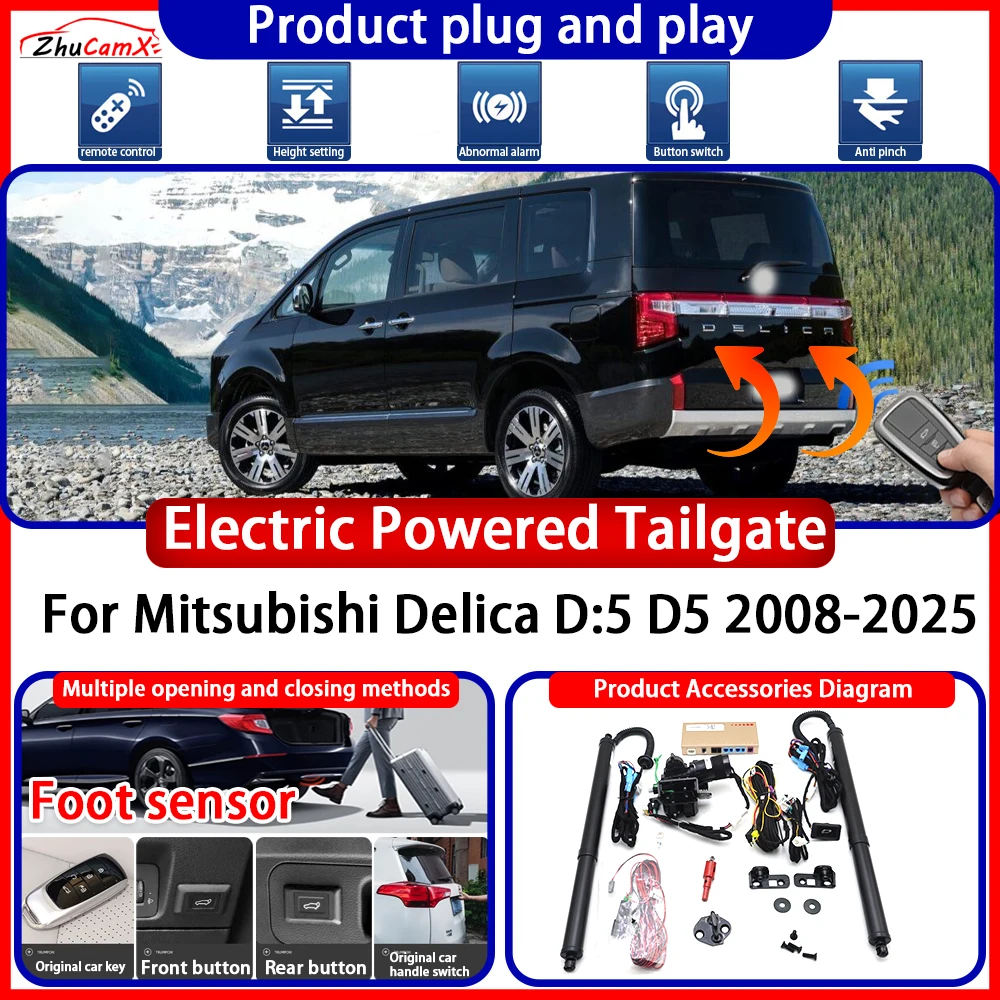 

ZhuCamX Electric OEM Powered Tailgate for Mitsubishi Delica D:5 D5 2008-2025 anti pinch Smart Intelligent Control Gate Lift Kit