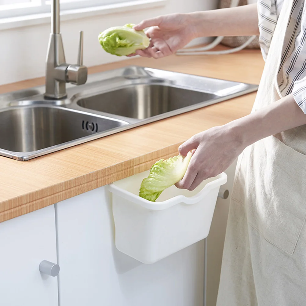

Hanging Trash Can Waste Bin Kitchen Garbage Baskets Storage Bag Smooth Multifunctional Travel Drivers Practical Design