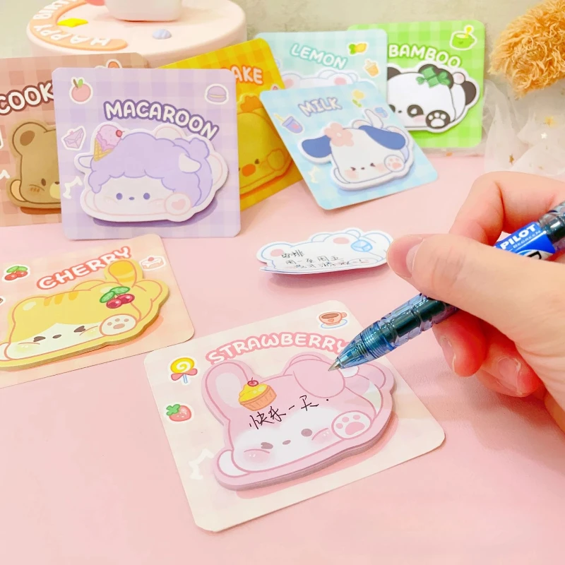 ملاحظات لاصقة كرتونية لطيفة، وسادات مذكرة جمالية محمولة لتذكير الشكل الممتع