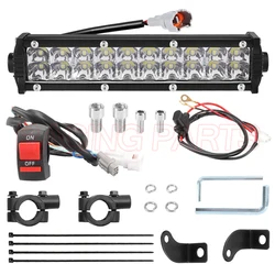 60W Motocross LED Light Wiring Harness Plug-Play Headlight Assembly For KLX110 CRF110 TTR110 YZ250F Dirt Bike Pitbike Handle Bar