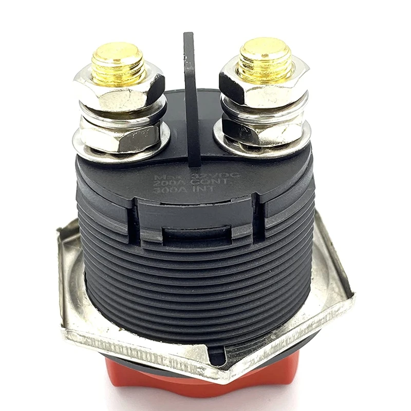 Battery Isolator Switch, 200A Battery Disconnect Master Cutoff Switch, For Marine Boat RV ATV UTV, With Power Cable