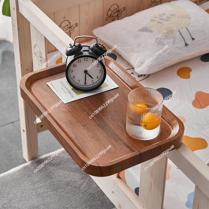 Bedhead storage rack Non punching projector shelf Bedside mobile phone table Solid wood desk Minimalist home item shelves Sale