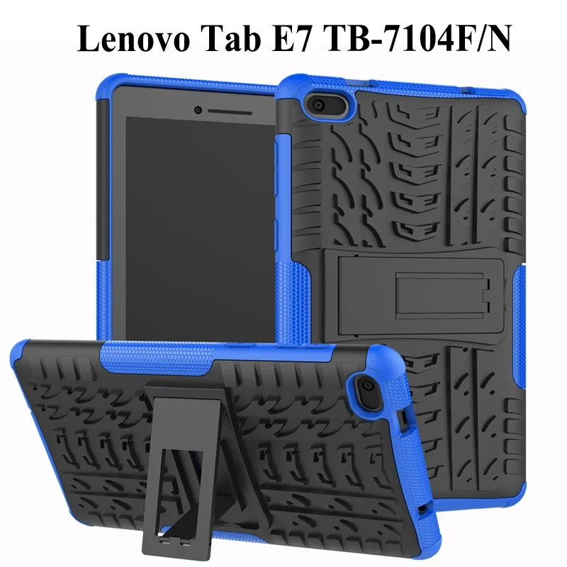 Heavy Duty 2 in 1 Hybrid Rugged Case For Lenovo Tab E7 2018 Tablet Funda Cover For Lenovo 7104 TB-7104F 7 inch case+Film+Pen