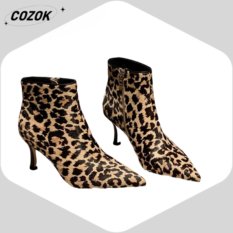 

25 New Retro Style Advanced Genuine Leather Wear-Resisting Banquet High Heels Trendy Comfortable Advanced kinky heels AD1027