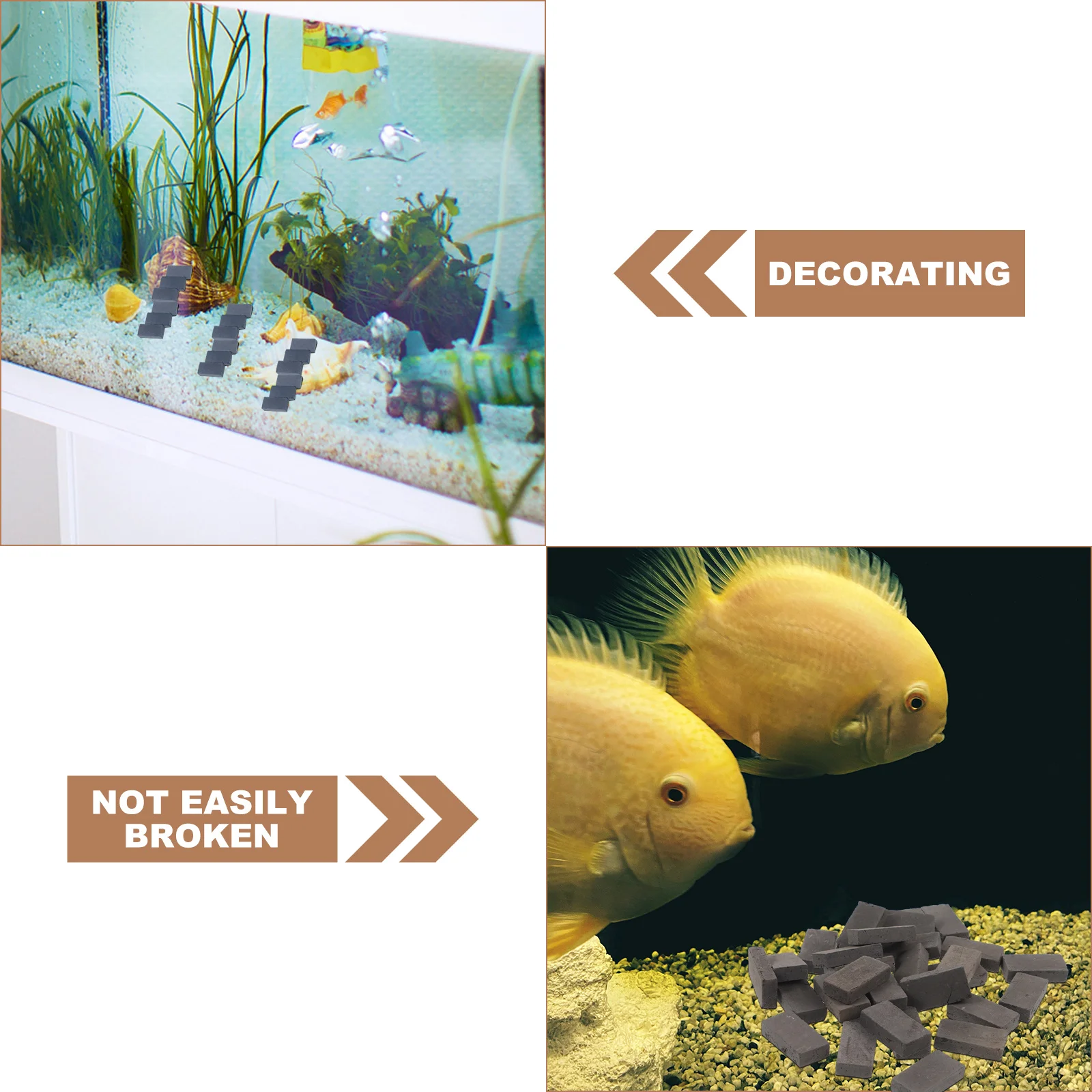 40pcs Miniature Bricks Rectangle Fake Wall Brick Models Diy Micro Landscaping Fish Tank Decor Sand Table Layout Building