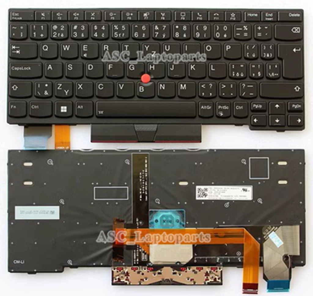 

Новая Чешская Словацкая клавиатура для Lenovo Thinkpad X280 A285 X395 X390 , L13 X13 gen 1 Gen2 , L13 Yoga gen 1, подсветка, черная рамка