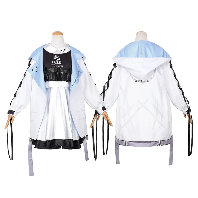 Blauw Archief Cosplay Hakari Atsuko Hakari Cosplay Uniformen Pruik Anime Spel Carnaval Halloween Kerstfeest Meisje Wome Kleding