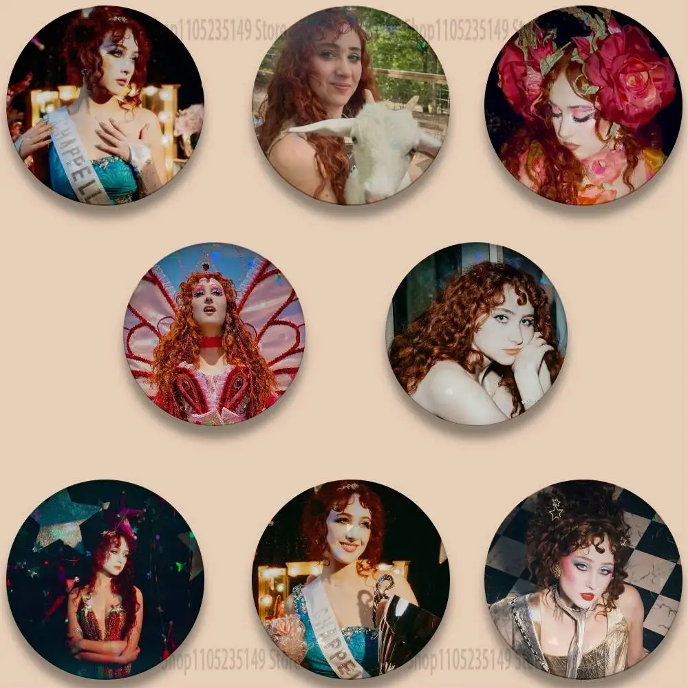 

Chappell Roan Princess 58mm Icon Badge Handmade Tinplate Brooch for Backpack Clothes Chest Ornament Gifts