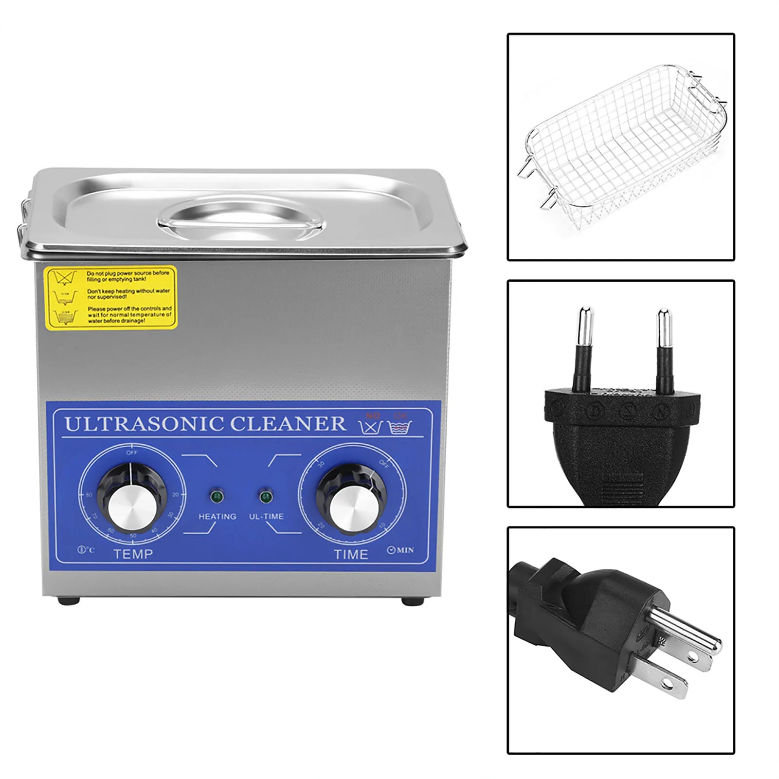 3,2l 120W Ultrasone Reiniger, Mechanische Timing Verwarming Mini Ultrasone Reinigingsmachine