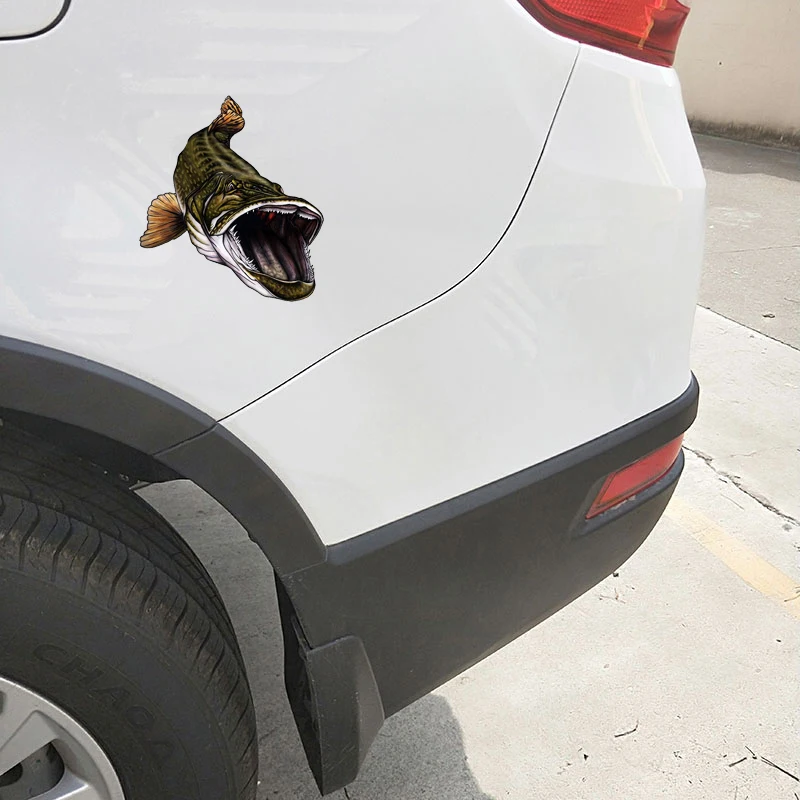 Creative Fish Fishing DIY Graffiti Pattern Car Sticker Vinyl Decal Window Bumper Boat Tackle Box Sticker Car Decoration