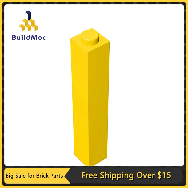 10Pcs MOC Parts 2453 Brick 1 x 1 x 5 Compatible Bricks DIY Assmble Building Blocks Particle Kid Puzzle Brain Toy Gift