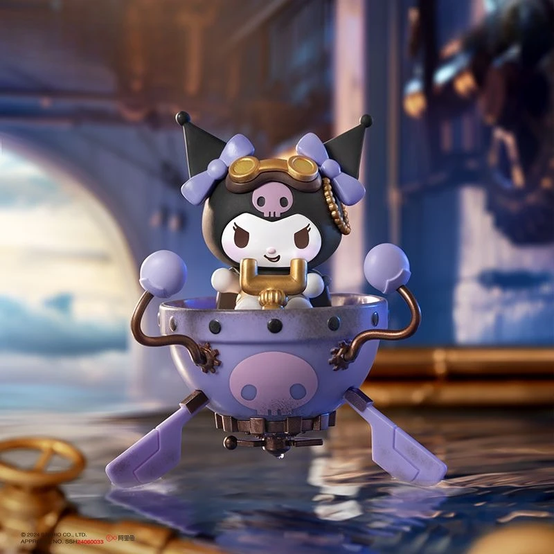 Urocza Figurka Niespodzianka Hello Kitty My Melody Kuromi Cinnamoroll, Autentyczna, Modna Seria Steampunk, Prezent Świąteczny