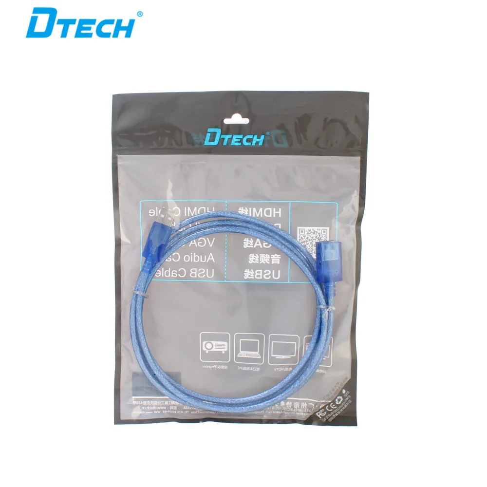 3PCS DTECH Best Price A Male-A Female Speed 1.8M 4k@60hz USB 2.0 AM-AF Cable For Computer Etc.