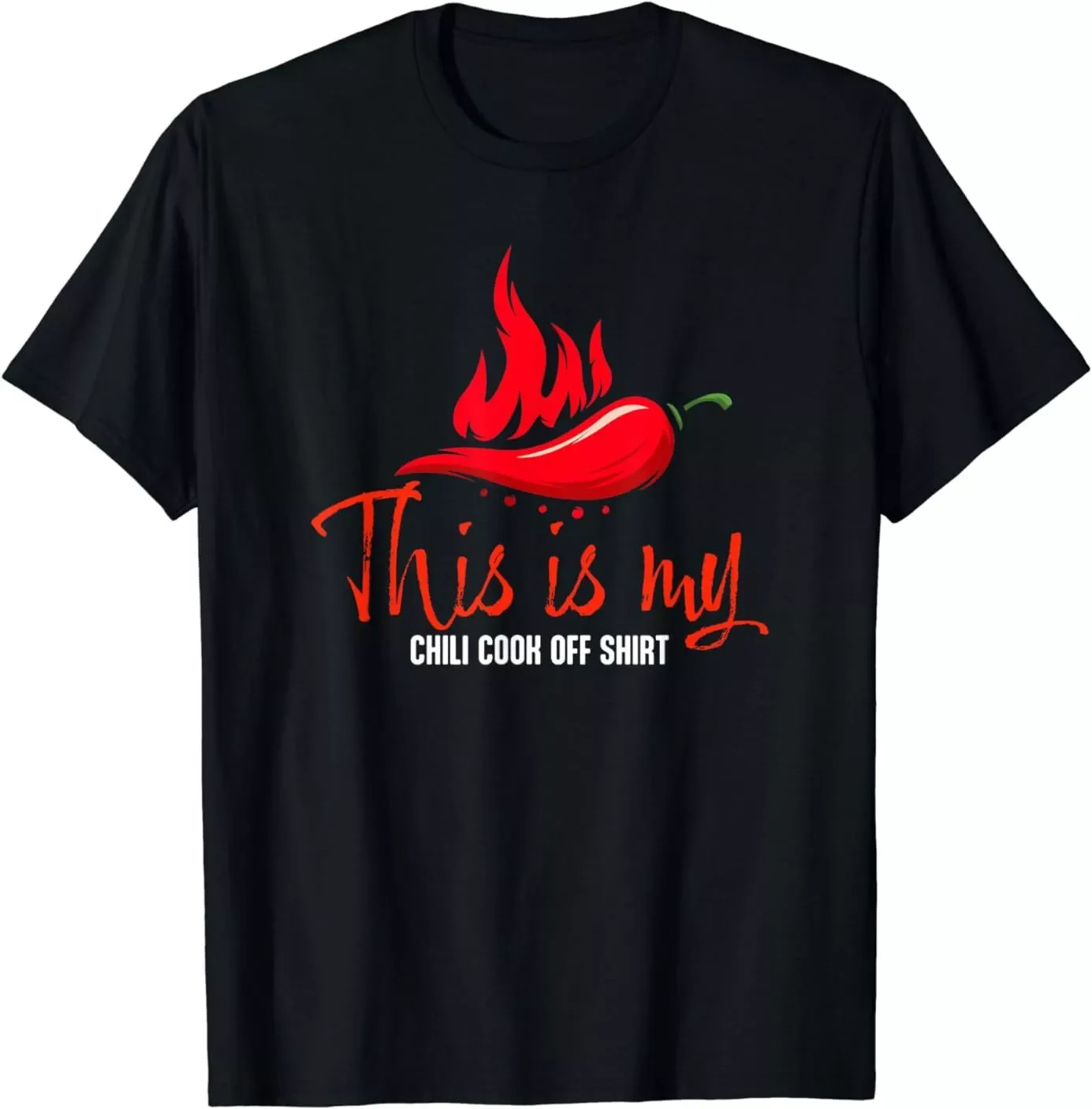 Funny Chili Cook Design Best Gift Idea Men's Unisex Cotton T-Shirt Size S-5XL