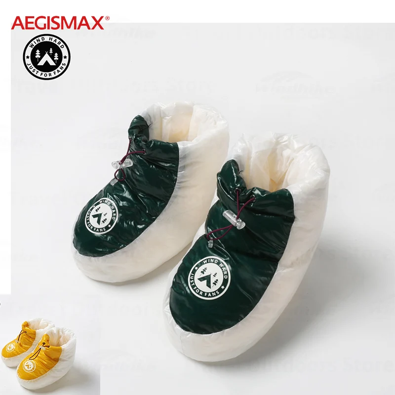 

AEGISMAX Outdoor Duck Down Foot Covers Slipper Winter Waterproof Warm Sock Camping Sleeping Bag Accessory Shoes Keep Warm Shoes