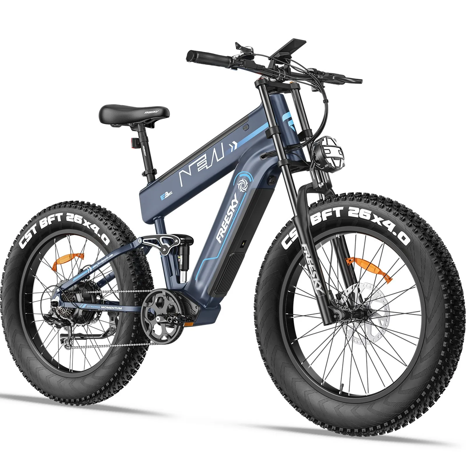 40MPH+ 4000W Electric Bike Dual Battery 160 miles Long Range 48V 41Ah for Adults image 2