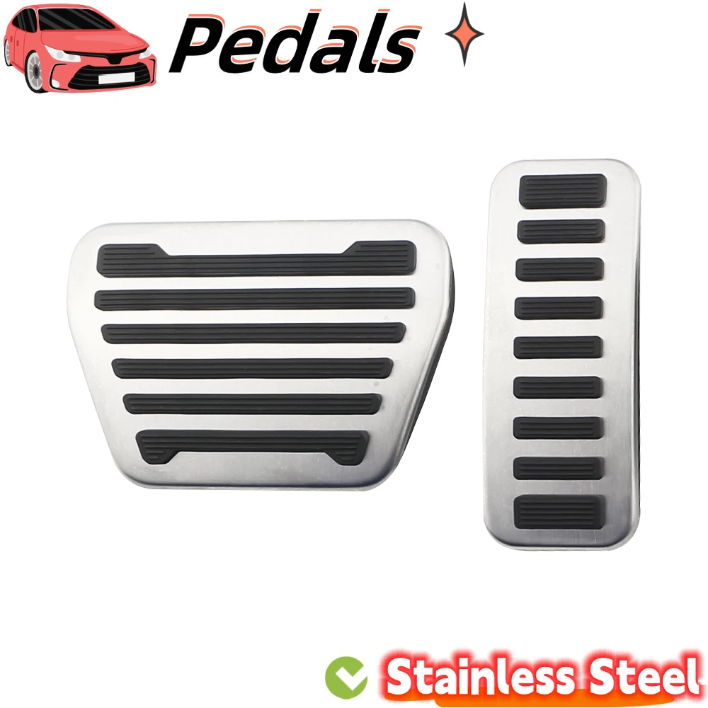 Car Pedals Pads for Land Rover Discovery 5 14-20 Defender 110 2020 for Range Rover Sport Vogue Stainless Steel Pedal Cover