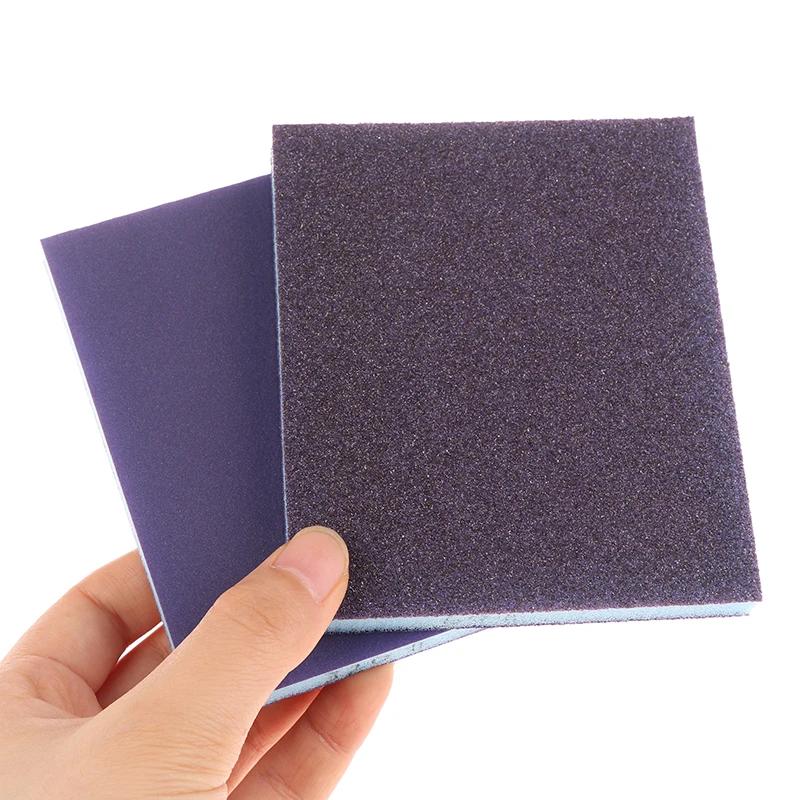 1/6PCS โลหะไม้ขัดเครื่องมือขัดฟองน้ําขัด 60-320 กรวดล้างทําความสะอาดได้และนํากลับมาใช้ใหม่เปียกแห้งบล็อกขัด