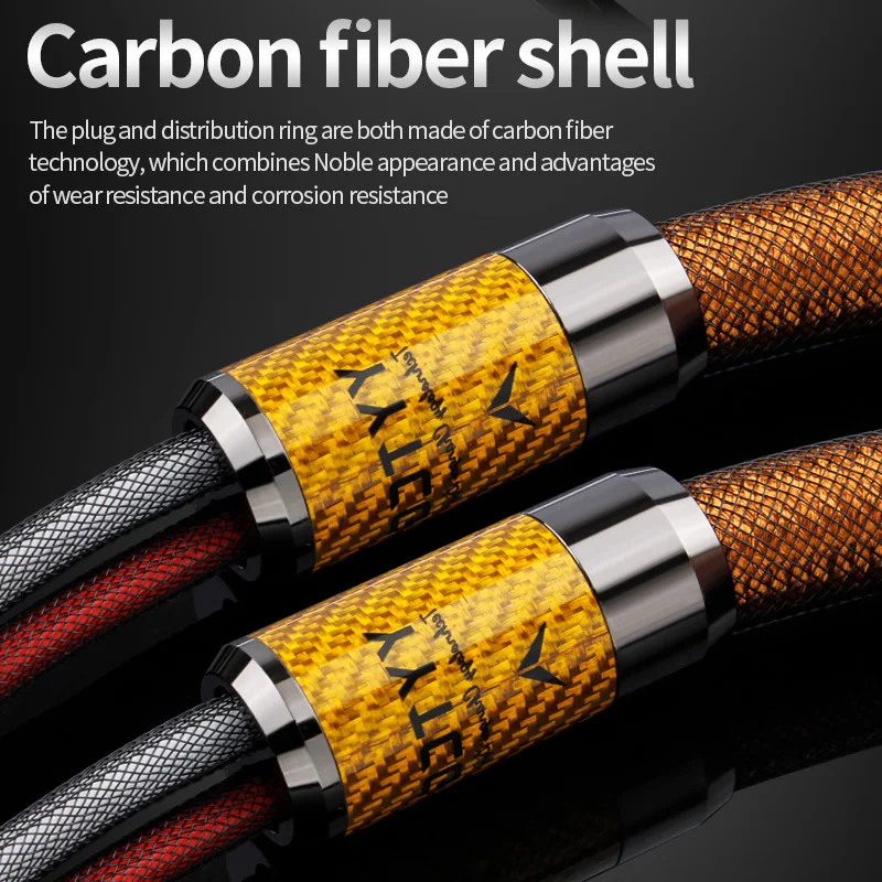 HIFI Silver-plated Speaker Cable HI-FI High-end Amplifier Loudspeaker Cables with Banana Plug Wire Line 7N OCC Speaker Cable