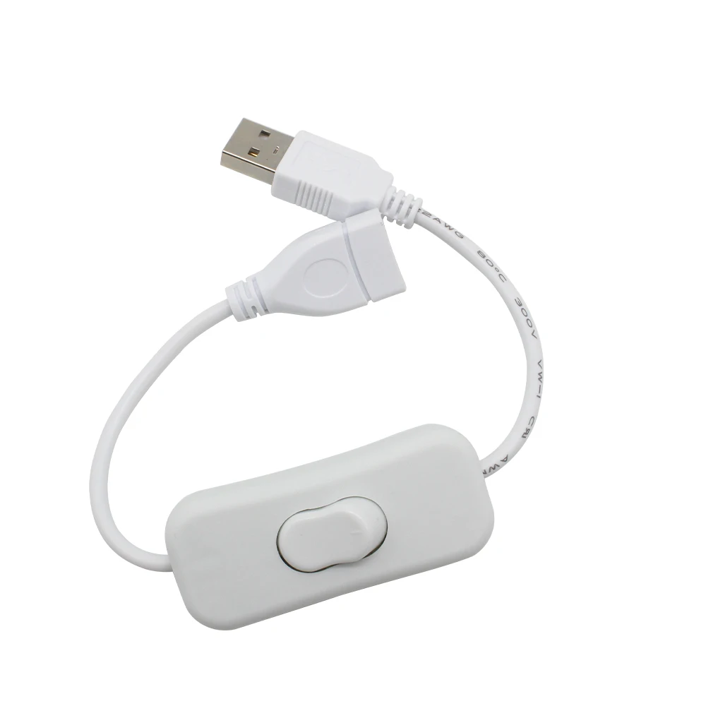 USB Cable with 303 Switch ON/OFF Male to Female Cords Inline Extension Toggle for LED Strip Tape Lamp USB Port Cord Power Line image 3