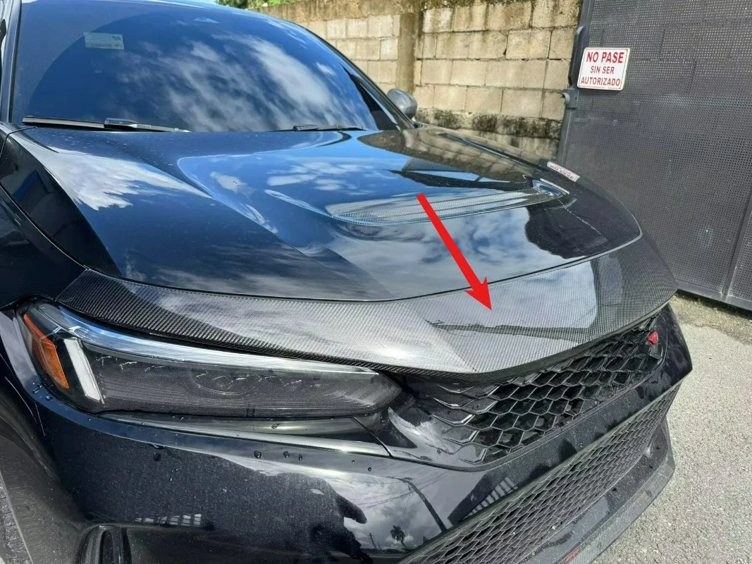 

Style-Enhancing FORHonda Civic Type R FL5 Front Bumper Cover Trim Real Carbon Fiber 2022