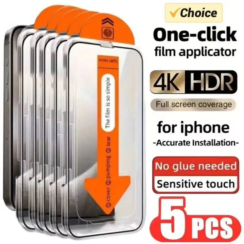 1-5PCS Fingerprint Unlock Tempered Glass Screen Protector For Samsung S25 Edge S24 Ultra S23 S22 Plus FE A56 A55 A54 A36 A26 A16