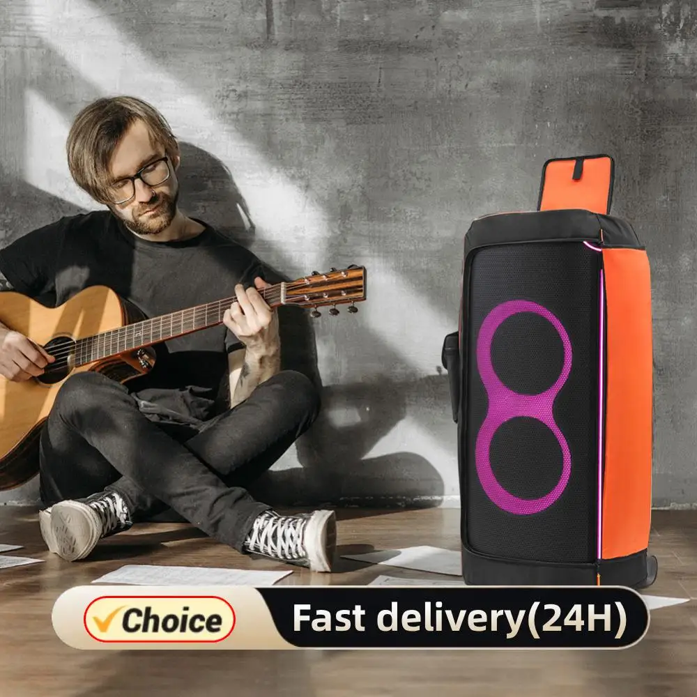 غطاء حماية من الغبار، غطاء مكبر صوت مقاوم للماء مع جيب تخزين جانبي، حافظة مكبر صوت، أكمام سهلة الارتداء لـ JBL Partybox #1