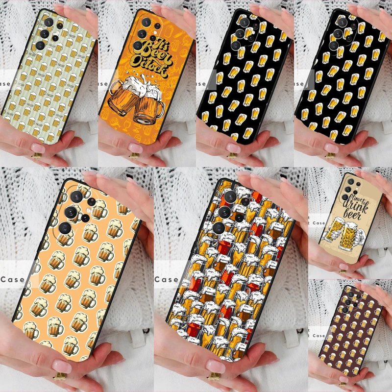 Beers Alcohol Bubble Phone Cover Case for Samsung Galaxy S26 Ultra S20 FE Note 10 S24 S23 S21 S25 Plus S22