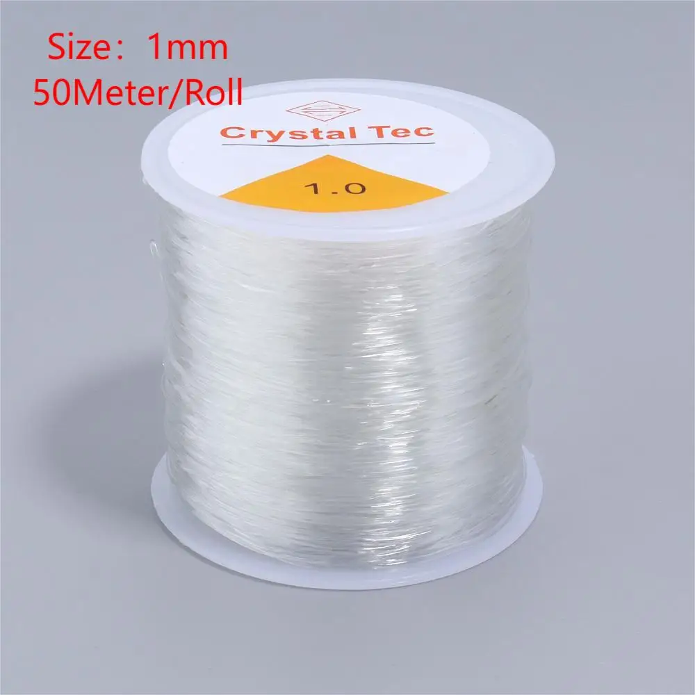 50M Transparent Elastic Beading Cord for Jewellery Making