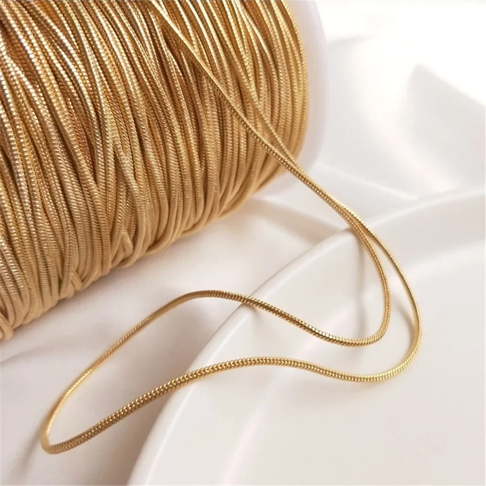 

14K Gold Plated Diy chain Accessories Loose chain Snake bone chain Handmade DIY necklace bracelet clavicle chain