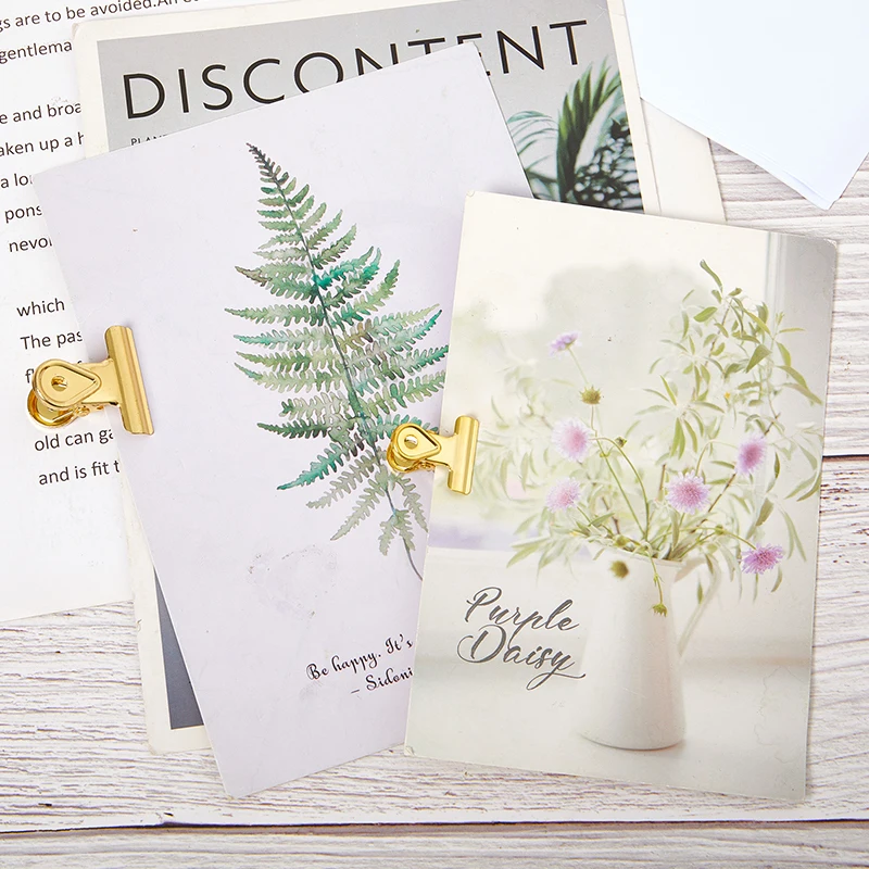 الإبداعية الملونة القرطاسية مشبك معدني Vintage تتوافق كليب ورقة الوثائق منظم المعادن الموثق كليب طالب القرطاسية 1X