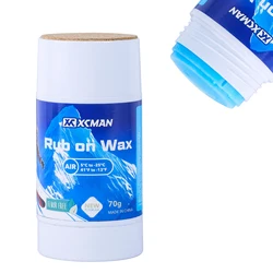 XCMAN Rub on Quick Wax for Ski/Snowboard/Nordic/Cross-Country with Easy Cork applicator 70g, Universal Wax for Most Temperature,