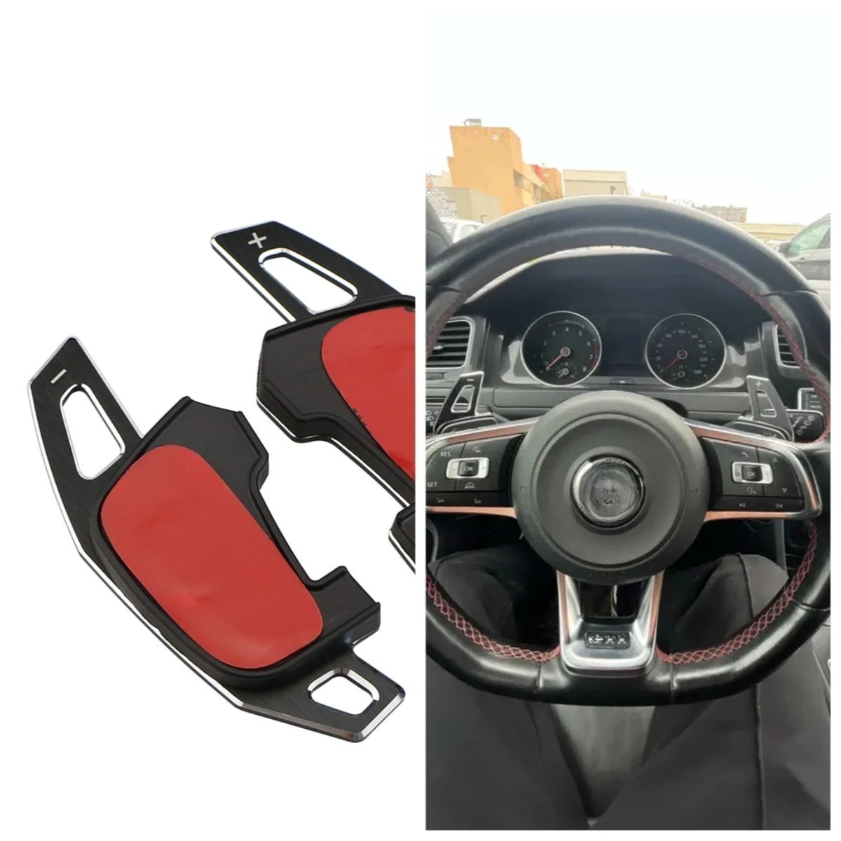 Car Steering Wheel Shift Paddle Shifter for Volkswagen VW GOLF GTI R GTD GTE MK7 7 POLO GTI Scirocco Tiguan Rline PASSAT T-ROC