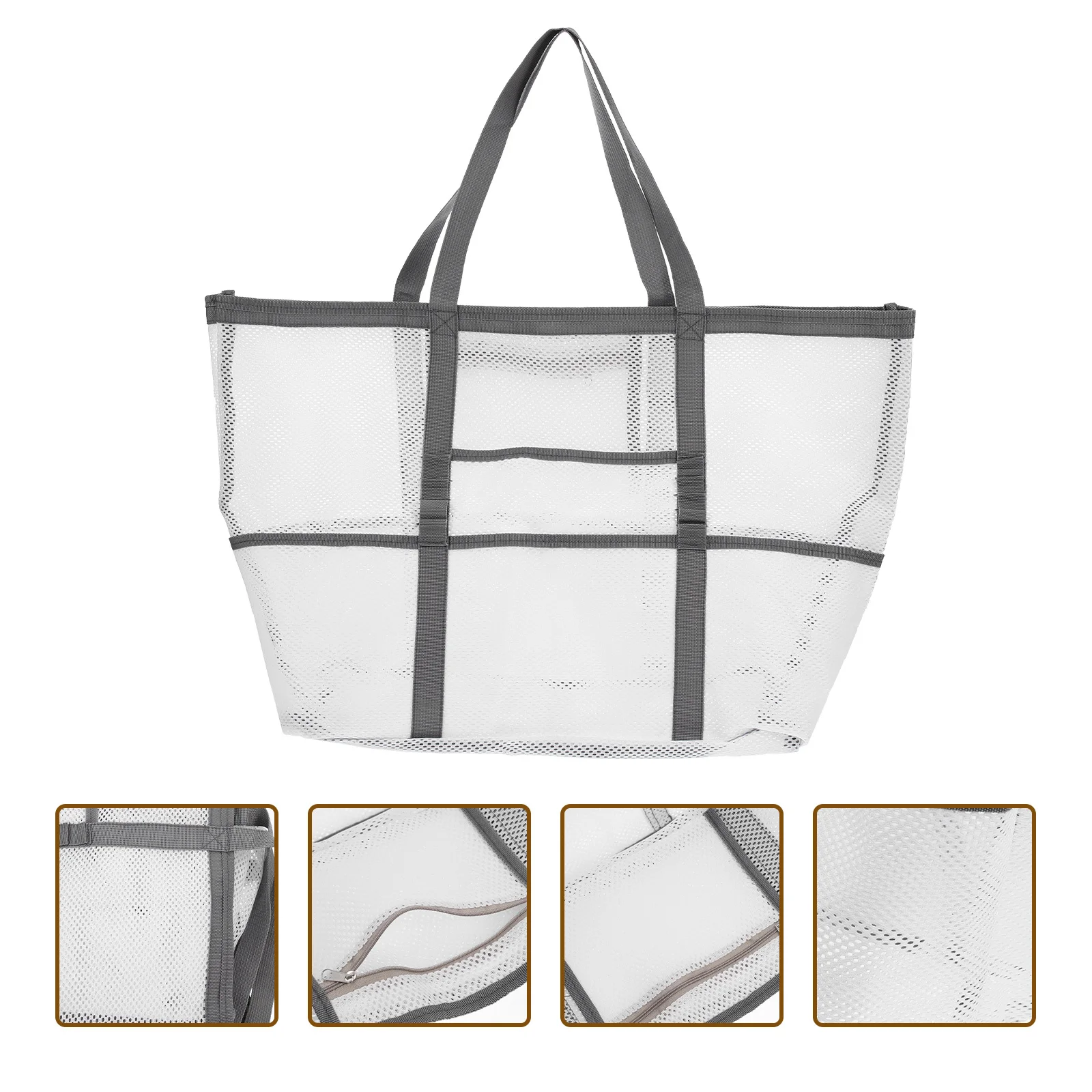 

Portable Beach Bag Mesh Shower Tote Compact Lightweight Material Durable Practical Organizer Travel Shower Basket