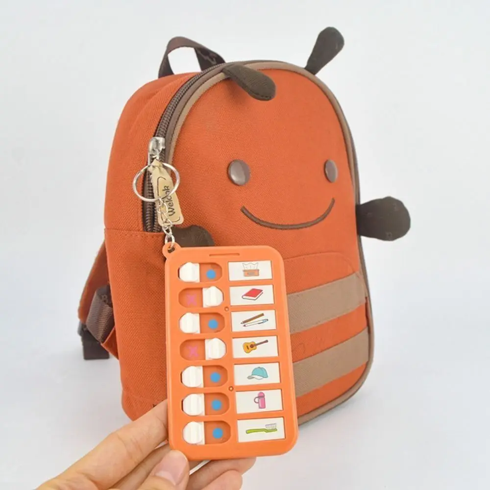 Destacável bom hábito Punch Card, programação plástica, planejamento do cronograma Keychain, tarefa diária