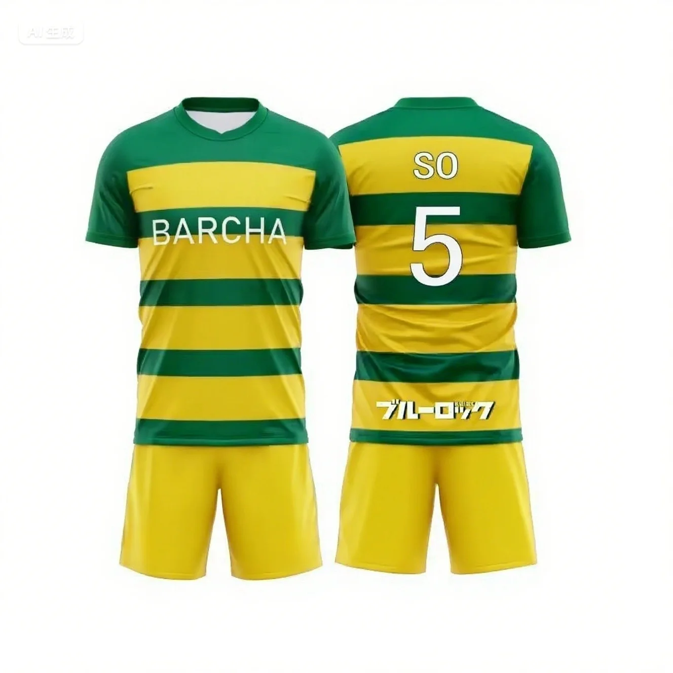 

Blue Lock FC Barcha мультфильм аниме косплей мужской комплект из джерси летняя одежда с коротким рукавом 3d модный стиль мужская футболка комплект