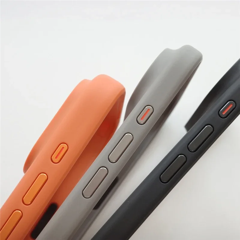 حافظة Magsafe شفافة مزودة بزر كاميرا تعمل باللمس AI لهاتف آيفون 17Pro 17 Pro Max 17 غطاء مدرع صلب للشحن اللاسلكي الشفاف