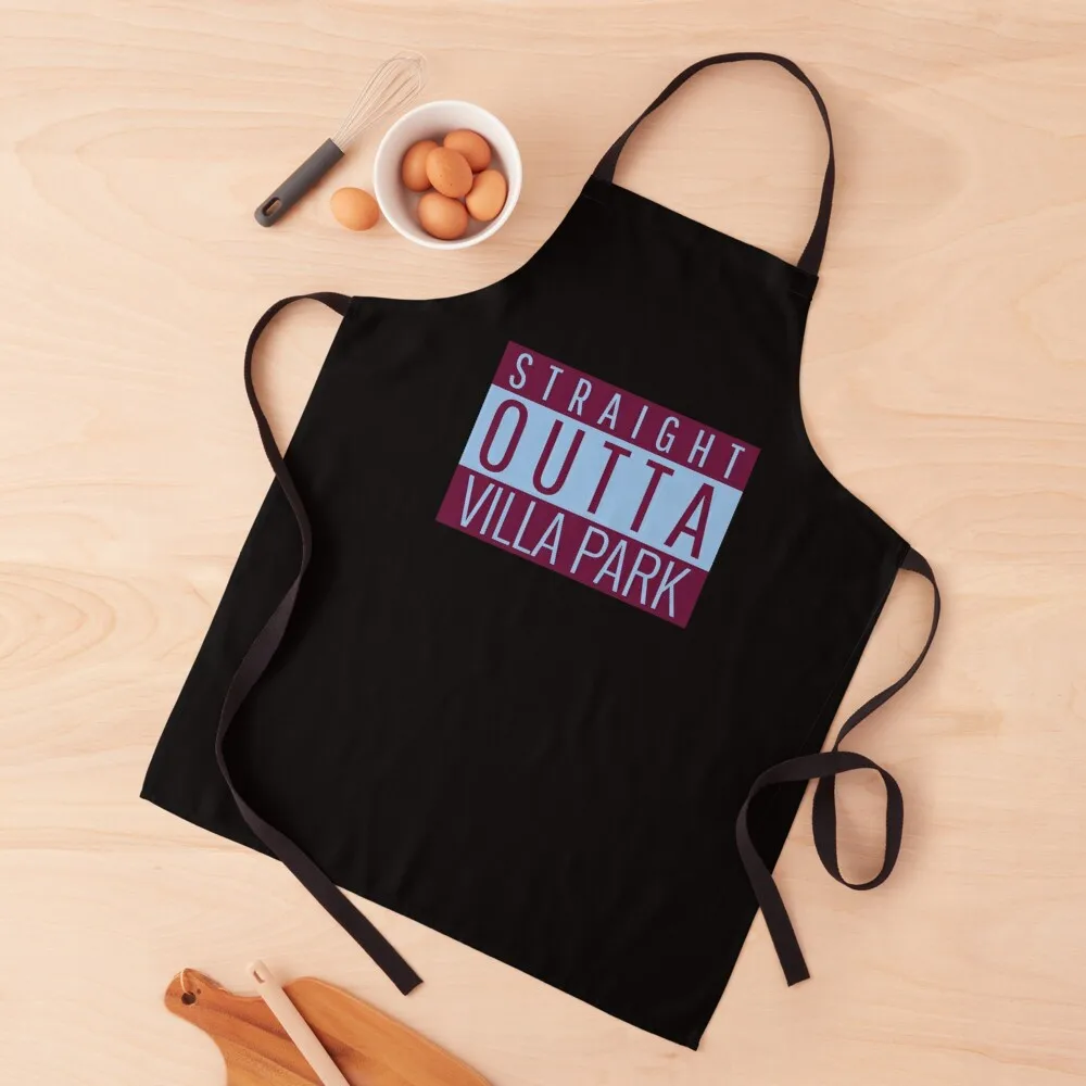 

Straight Outta Villa Park Aston Villa Football Apron Cooking Kitchens For Men for women halloween For Girl Apron
