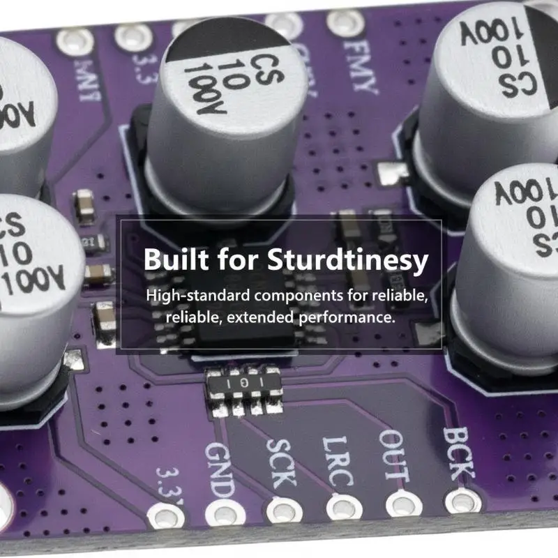 PCM1808 Audio Stereo ADC Decoder 105dB SNR Single-Ended Analog Input for Home Theater Audio Upgrade