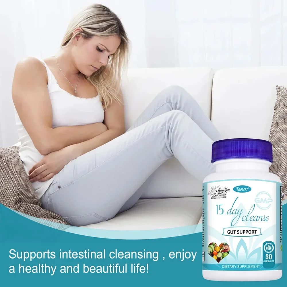 Bowel & Colon Support 15-day Cleanse and Detox, Relieve Bloating, Constipation and Promote Gut Health